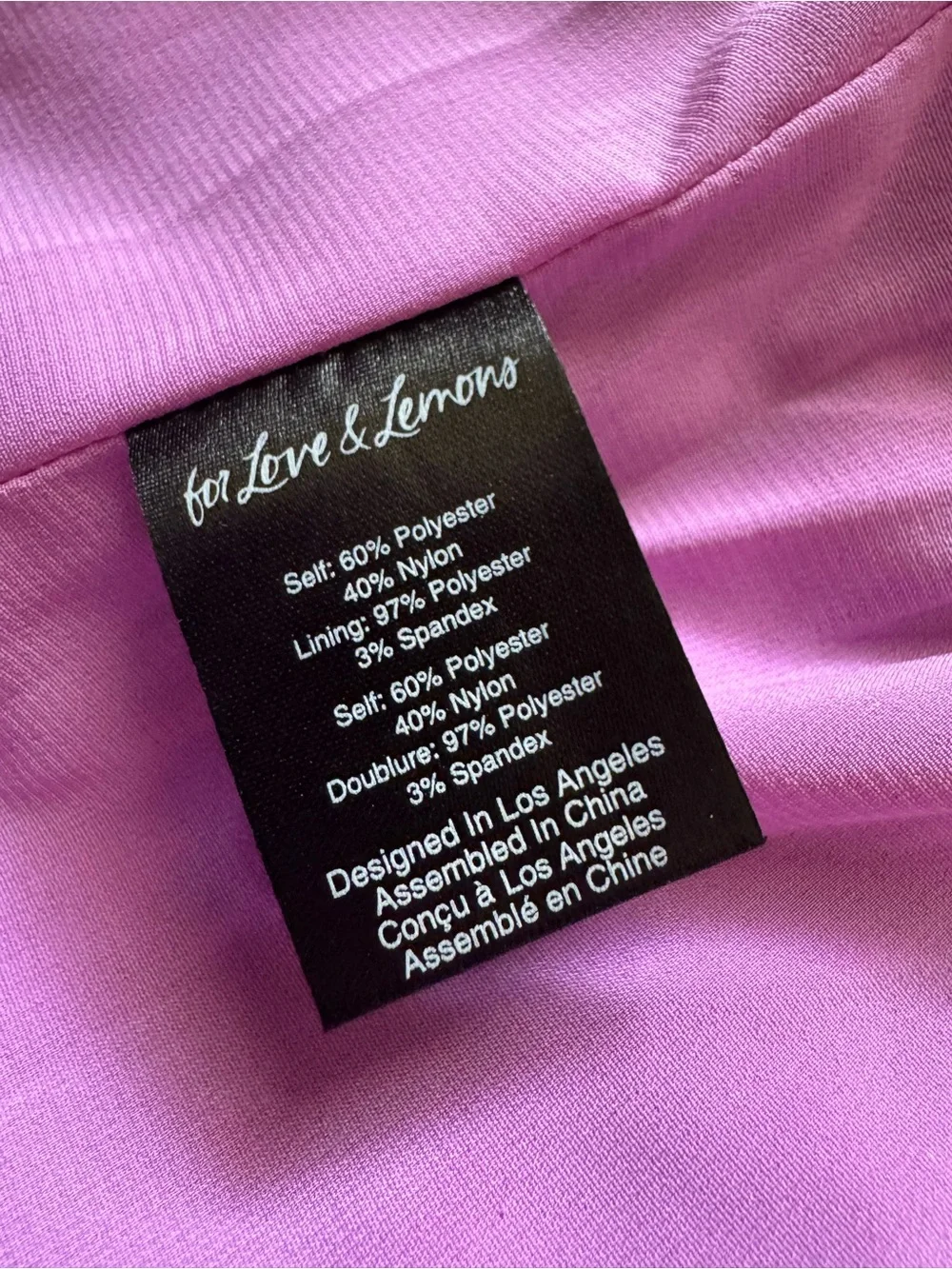 For Love & Lemons Madeleine Purple Sequin One Shoulder Mini Dress XS - Picture 4 of 10
